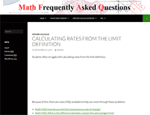 Tablet Screenshot of math-faq.com